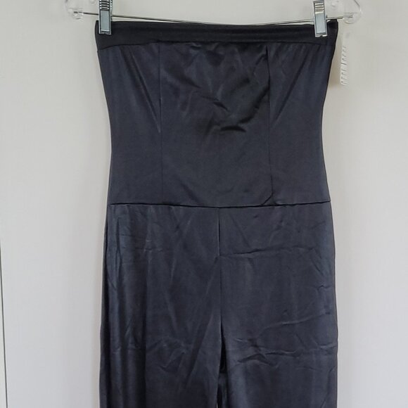 Sexy Women Black Stretch Dressy Strapless Jumpsuit Romper Small LB1215 - Picture 1 of 6